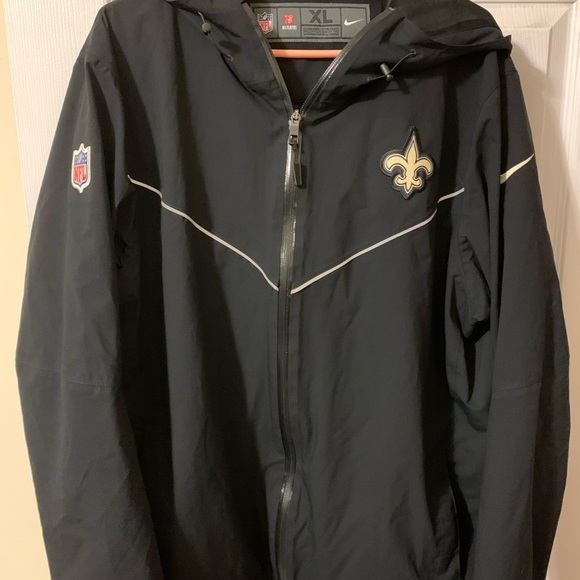 Nike Other - Men’s Nike XL NFL New Orleans Saints Lightweight Jacket with hood EUC